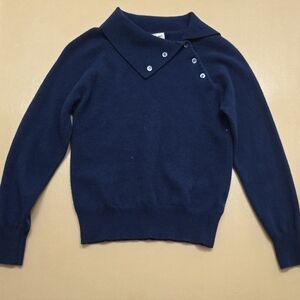 Navy Blue Women's Cashmere Sweater